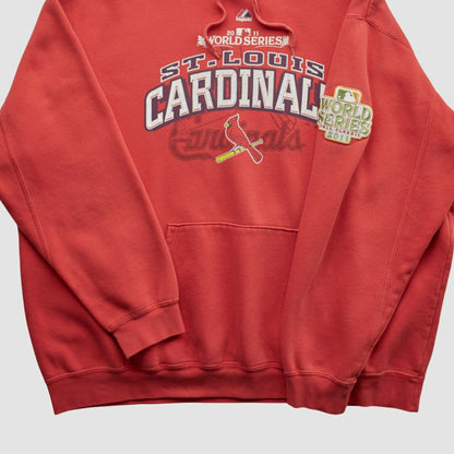 St. Louis Cardinals Majestic 2011 Hooded Sweatshirt - Red Vintage