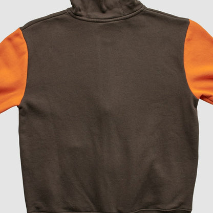 Cleveland Browns NFL 2010s Hooded Full Zip Sweatshirt - Brown - Yth XL Real Vintage sale