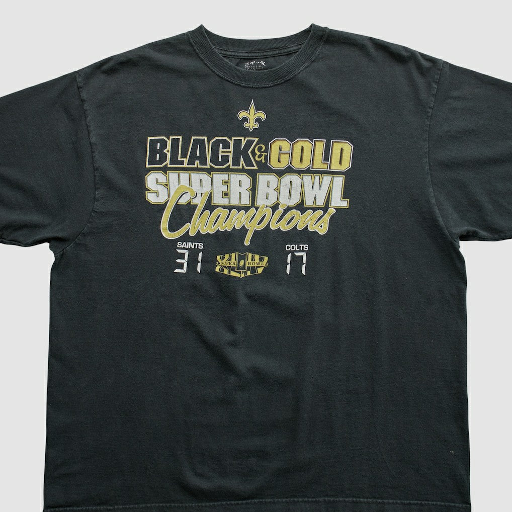 New Orleans Saints Reebok 2010 T-shirt - Black Vintage cheap