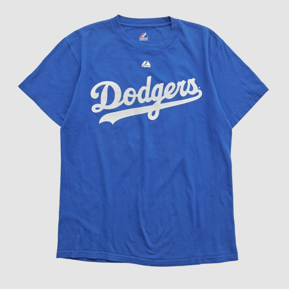 Los Angeles Dodgers Majestic 2000s T-shirt - Blue Vintage