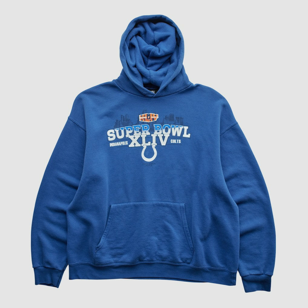 Indianapolis Colts NFL 2010 Hooded Pullover Sweatshirt - Blue Vintage outlet