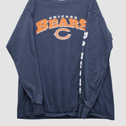 Chicago Bears NFL 2010s Long Sleeve T-shirt - Navy Vintage discount