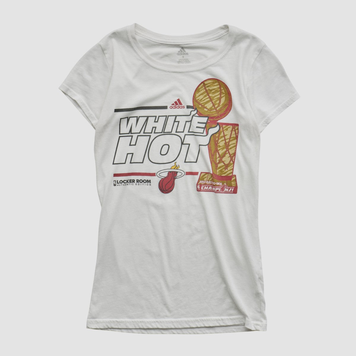 Miami Heat 2013 T-shirt - White Vintage | Adidas for sale