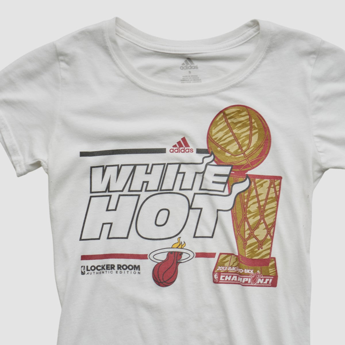 Miami Heat 2013 T-shirt - White Vintage | Adidas for sale