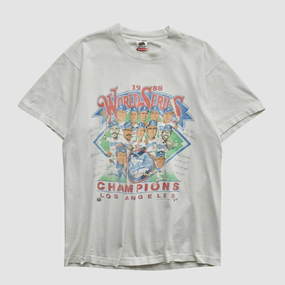 World Series Fruit of The Loom 1988 T-shirt - White Vintage