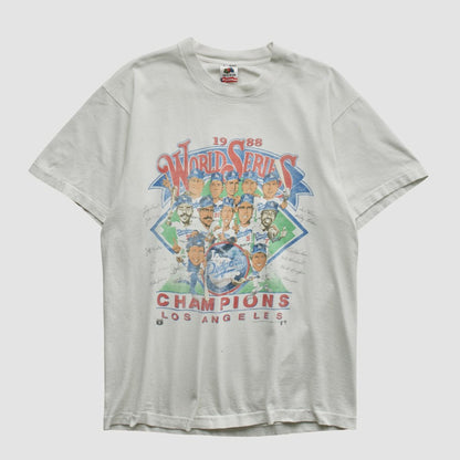 World Series Fruit of The Loom 1988 T-shirt - White Vintage