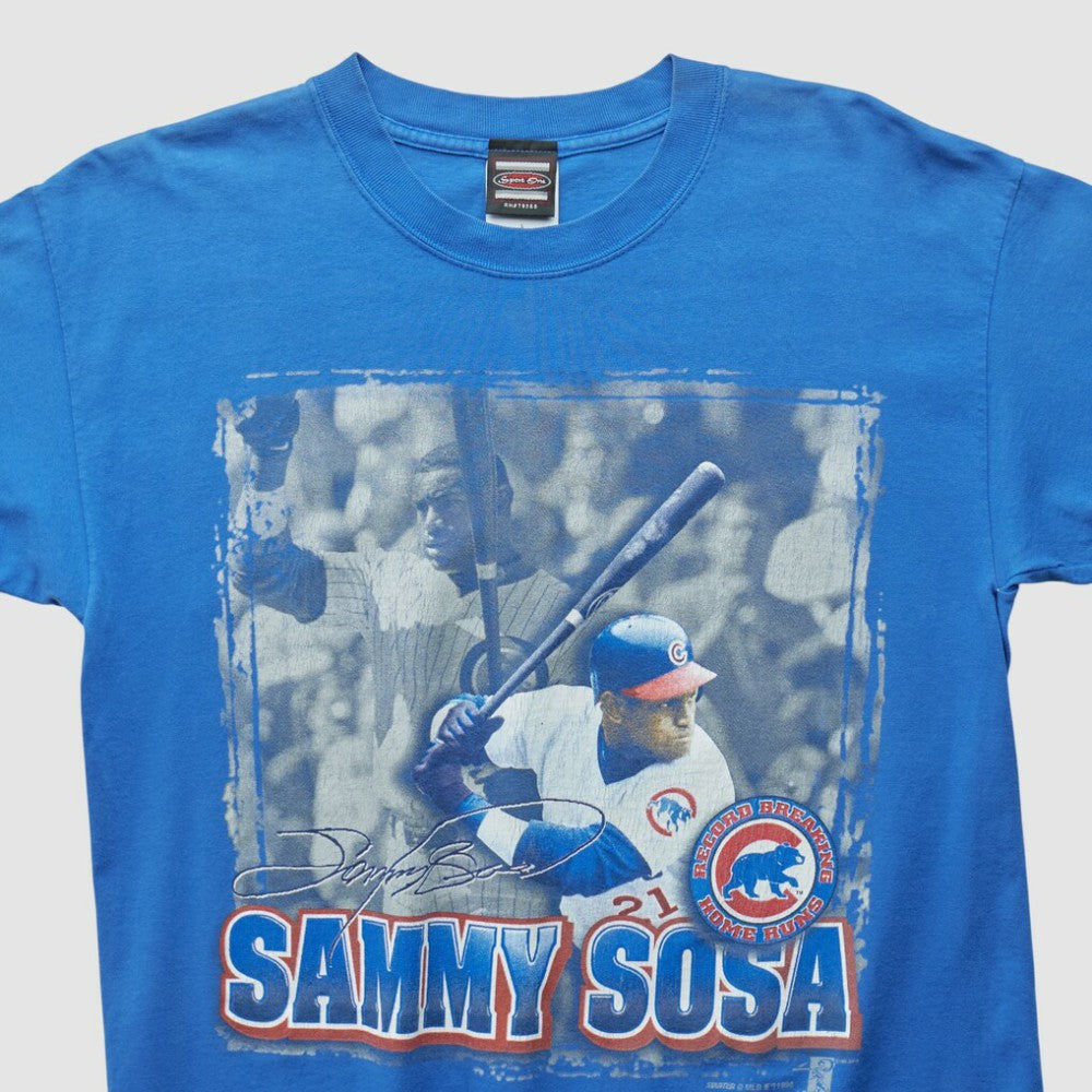 Sammy Sosa Sport One 1996 T-shirt - Blue Vintage
