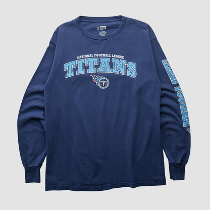 Tennessee Titans NFL 2000s Long Sleeve T-shirt - Navy Vintage on sale