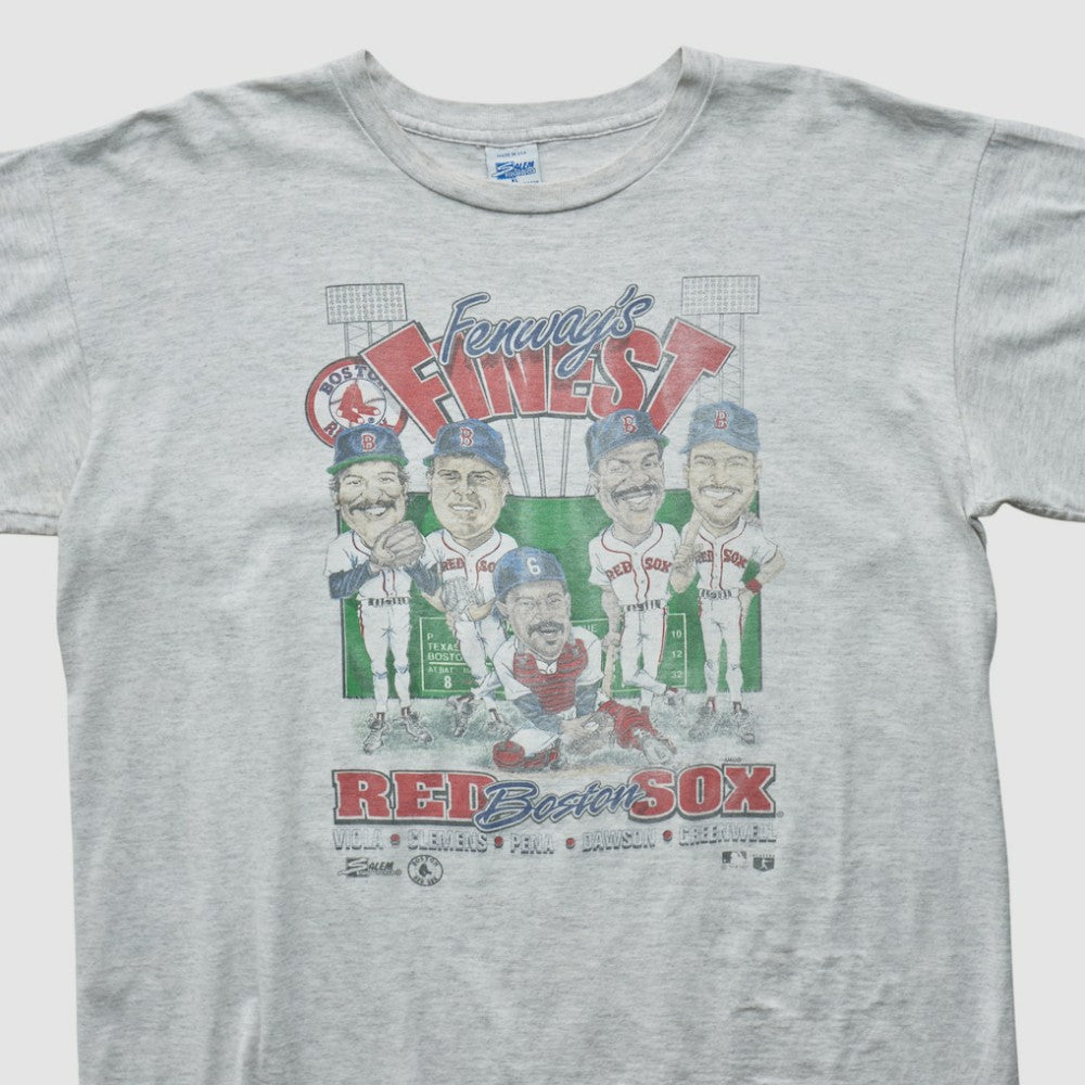 Boston Red Sox Salem Sportswear 90s T-shirt - Heather Gray Vintage