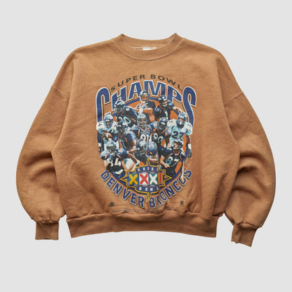 Denver Broncos Hanes 1998 Pullover Sweatshirt - Clay Vintage outlet