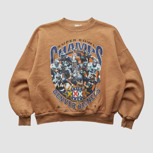 Denver Broncos Hanes 1998 Pullover Sweatshirt - Clay Vintage outlet