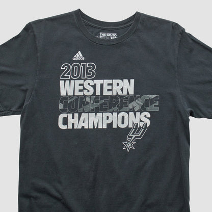 San Antonio Spurs 2013 T-shirt - Black Vintage | Adidas sale