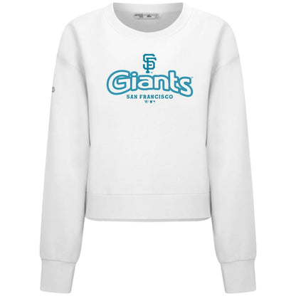 San Francisco Giants Levelwear Women's Judd Cornerstone Cropped Sweatshirt - White