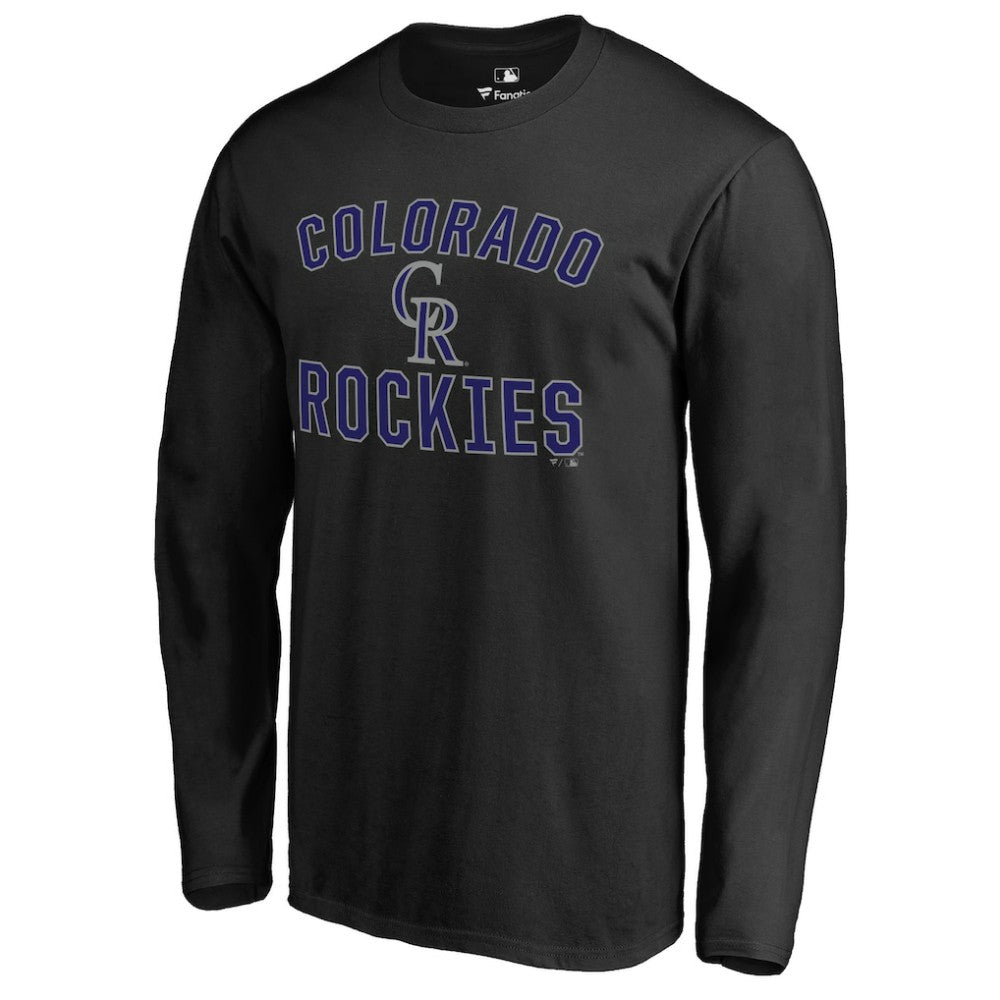 Colorado Rockies Victory Arch Long Sleeve T-Shirt - Black