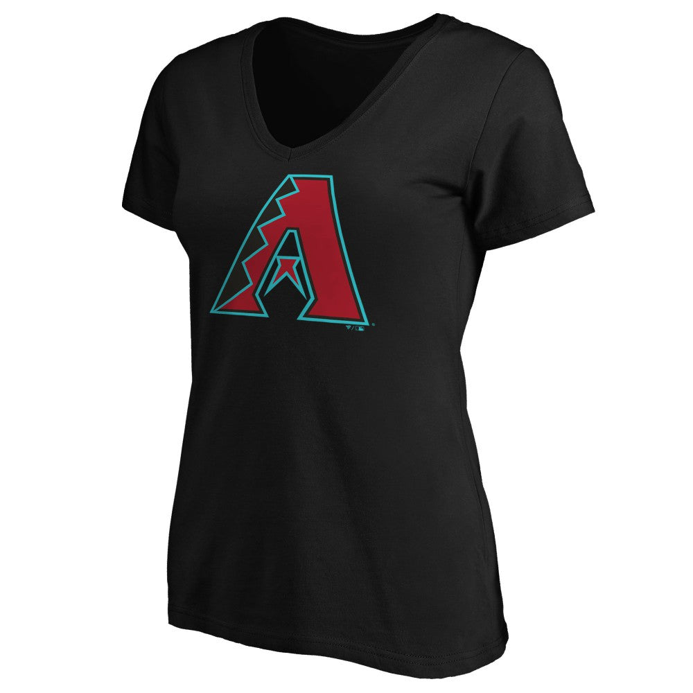 Arizona Diamondbacks Women's Secondary Color Primary Logo T-Shirt - Black
