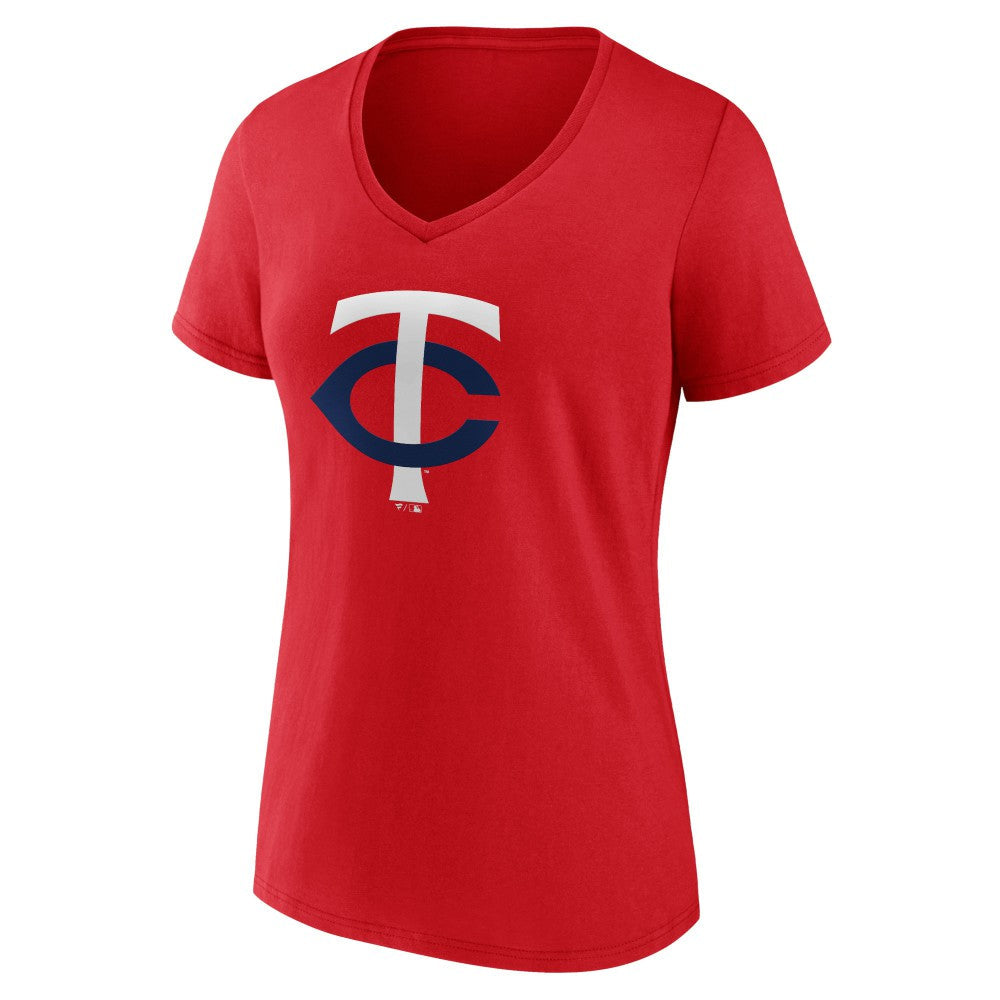 Minnesota Twins Women's Secondary Color Primary Logo T-Shirt - Red