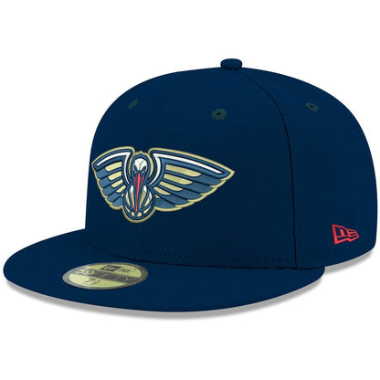 New Orleans Pelicans Team Color 59FIFTY Fitted Hat - Navy | New Era outlet