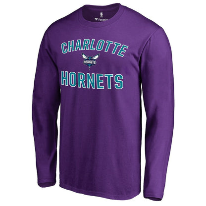 Charlotte Hornets Victory Arch Long Sleeve T-Shirt - Purple for sale