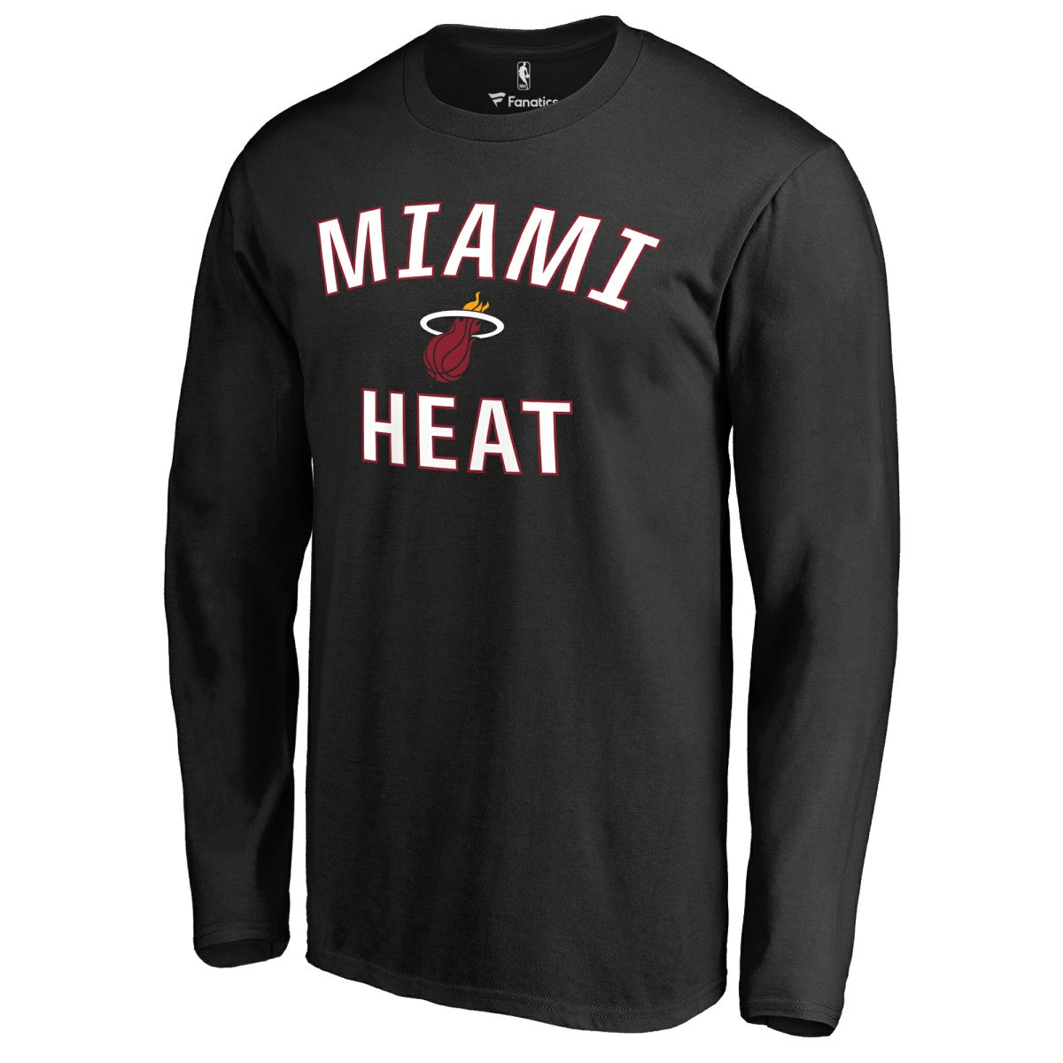 Miami Heat Victory Arch Long Sleeve T-Shirt - Black sale