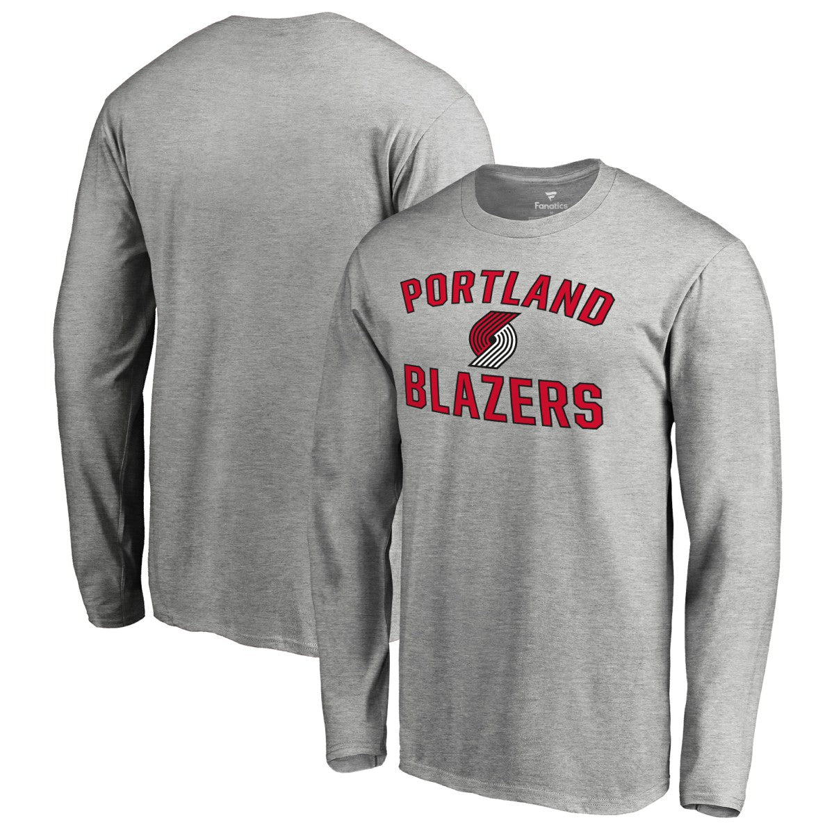 Portland Trail Blazers Victory Arch Long Sleeve T-Shirt - Ash for sale