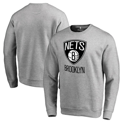 Brooklyn Nets Primary Logo Sweatshirt - Heathered Gray online