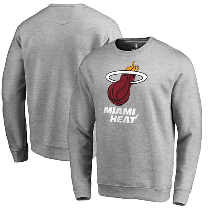 Miami Heat Primary Logo Sweatshirt - Heathered Gray sale