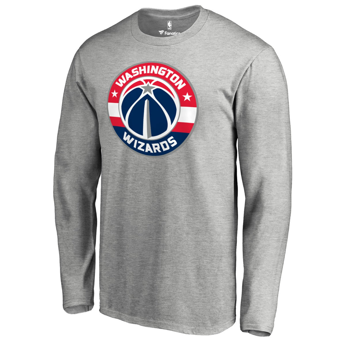 Washington Wizards Primary Logo Long Sleeve T-Shirt - Heather Gray sale