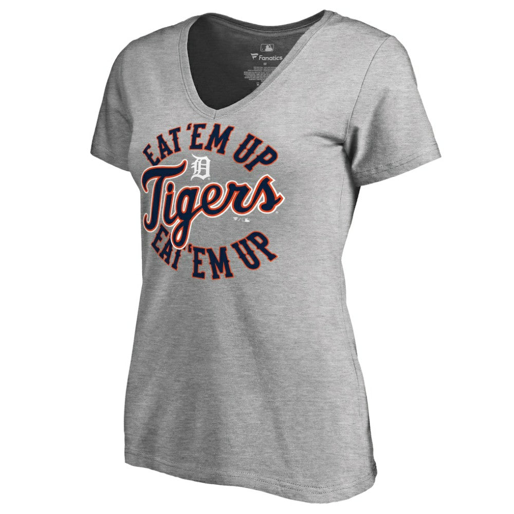 Detroit Tigers Women's Eat Em Up Hometown T-Shirt - Ash