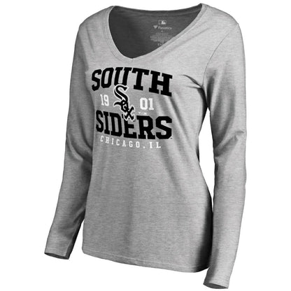 Chicago White Sox Women's South Siders Hometown Long Sleeve T-Shirt - Ash