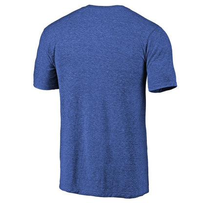 Detroit Pistons Distressed Team Logo II Tri-Blend V-Neck T-Shirt sale - Heathered Blue cheap