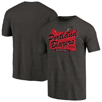 Portland Trail Blazers Hometown Collection Old Town 2 Tri-Blend T-Shirt - Black on sale