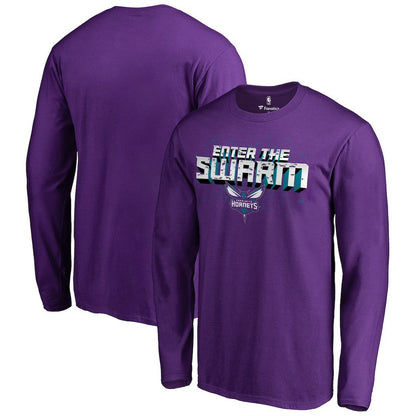 Charlotte Hornets Hometown Collection The Swarm Long Sleeve T-Shirt - Purple discount