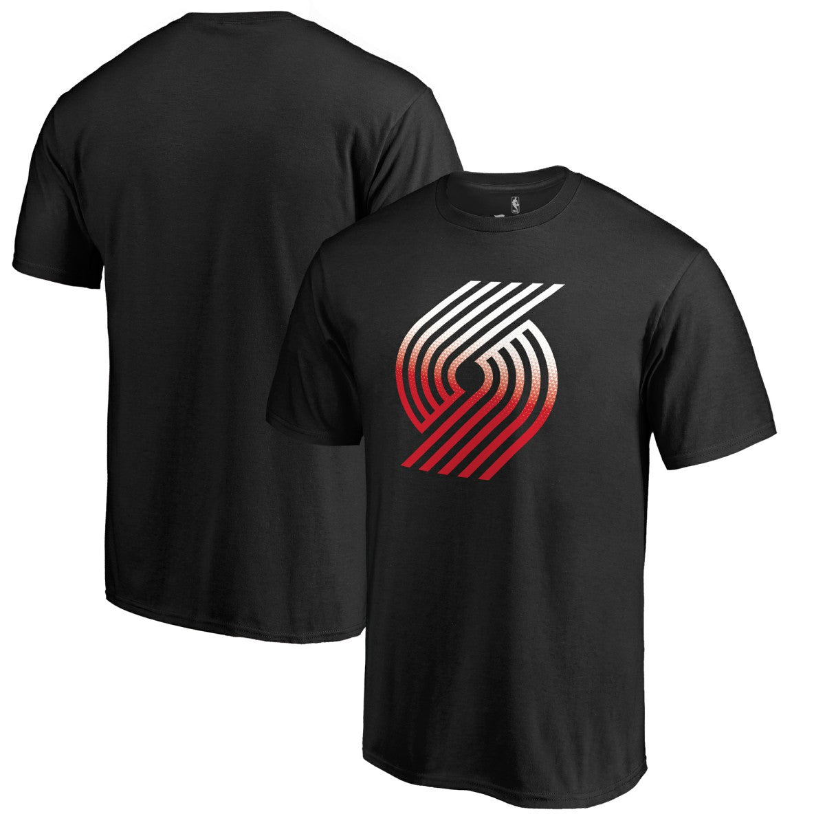 Portland Trail Blazers Gradient Logo T-Shirt - Black shop