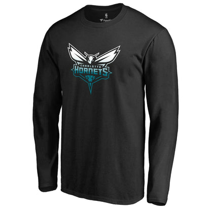 Charlotte Hornets Gradient Logo Long Sleeve T-Shirt - Black on sale