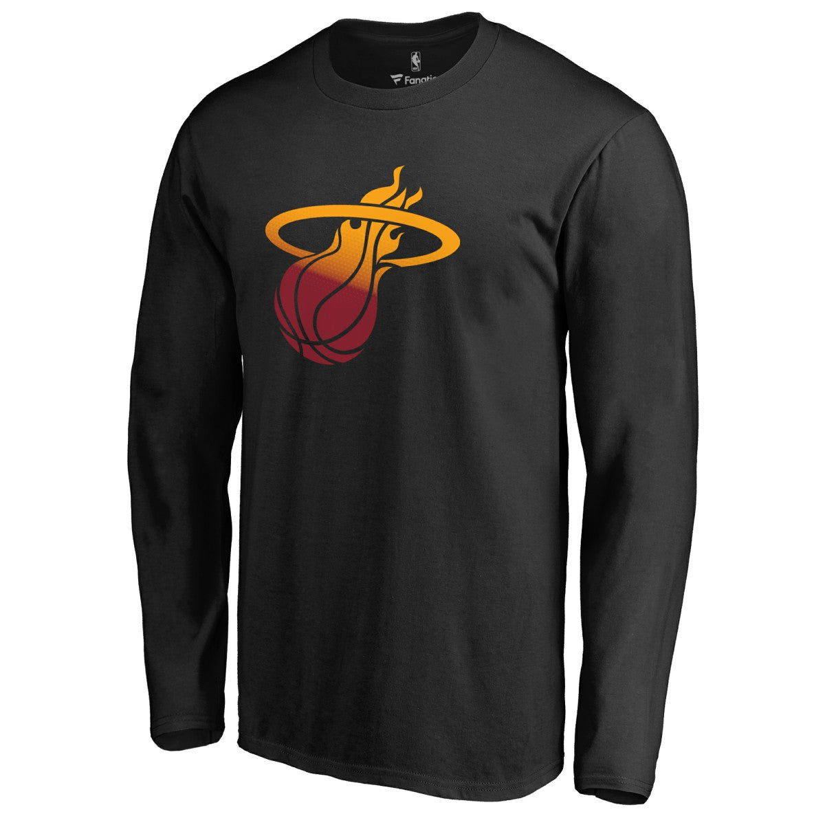 Miami Heat Gradient Logo Long Sleeve T-Shirt - Black on sale