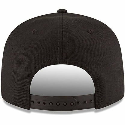 New Orleans Pelicans Black & White Logo 9FIFTY Adjustable Snapback Hat - Black | New Era for sale