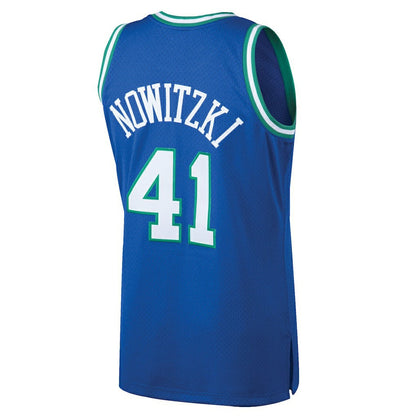 Dirk Nowitzki Dallas Mavericks 1998/99 Hardwood Classics Swingman Jersey sale - Blue | Mitchell & Ness shop