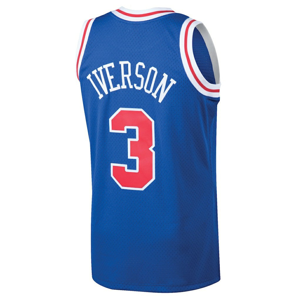 Allen Iverson Philadelphia 76ers 1996/97 Hardwood Classics Swingman Jersey - Royal | Mitchell & Ness cheap