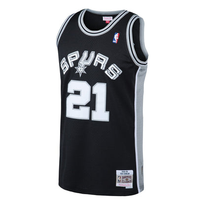 Tim Duncan San Antonio Spurs 1998/99 Hardwood Classics Swingman Jersey - Black | Mitchell & Ness for sale