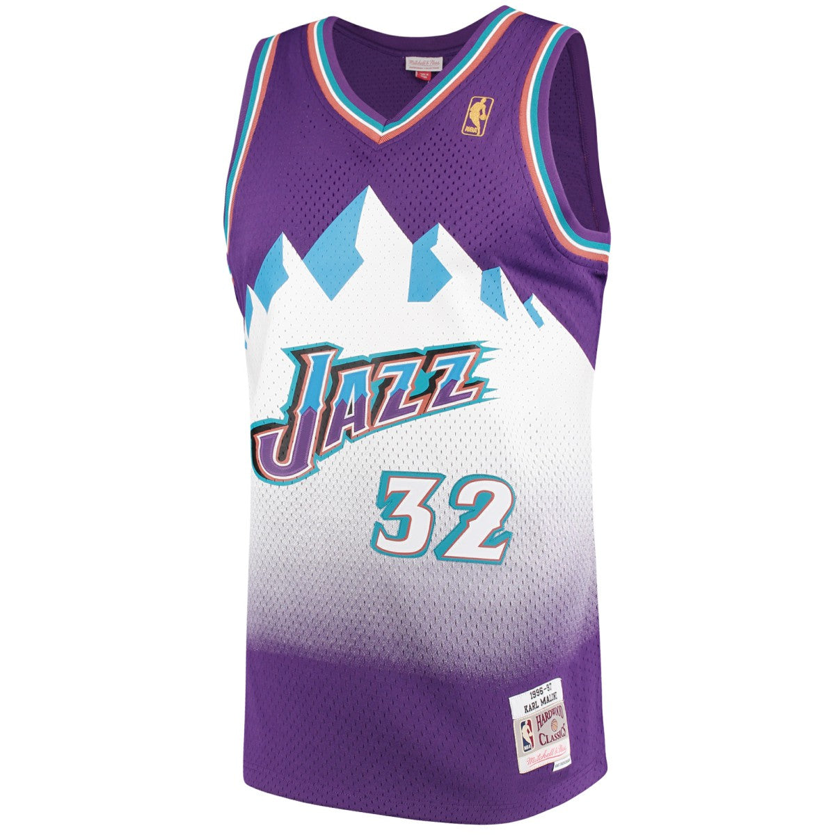 Karl Malone Utah Jazz 1996/97 Hardwood Classics Swingman Jersey - Purple | Mitchell & Ness cheap