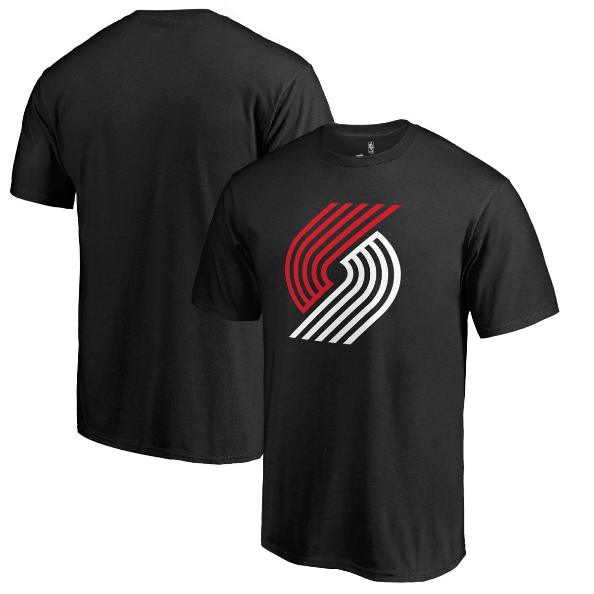 Portland Trail Blazers Fresh Primary Logo T-Shirt - Black for sale