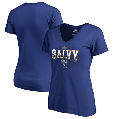 Salvador Perez Kansas City Royals Women's Player Hometown Collection V-Neck T-Shirt - Royal