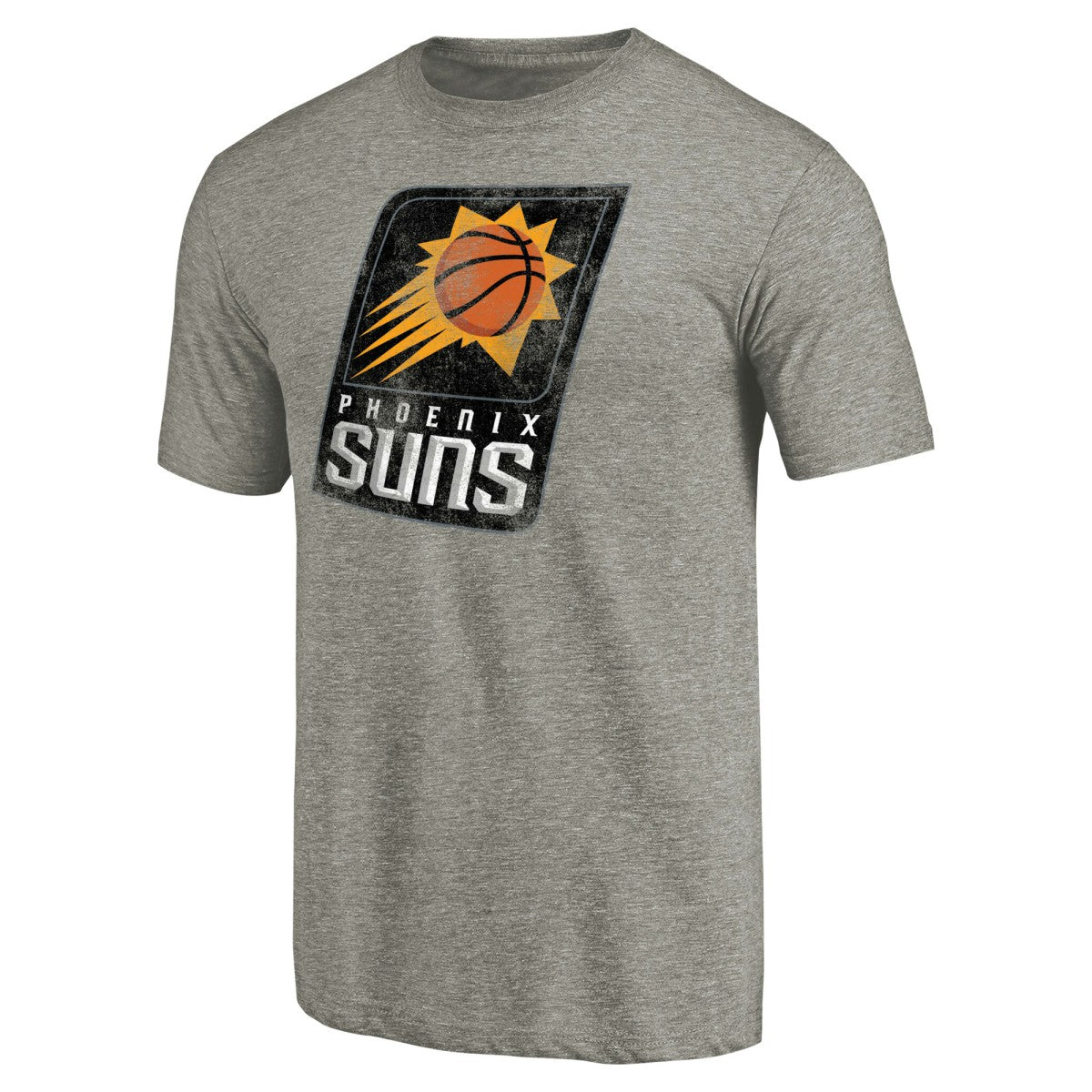 Phoenix Suns Distressed Team Logo Tri-Blend T-Shirt - Heather Gray shop