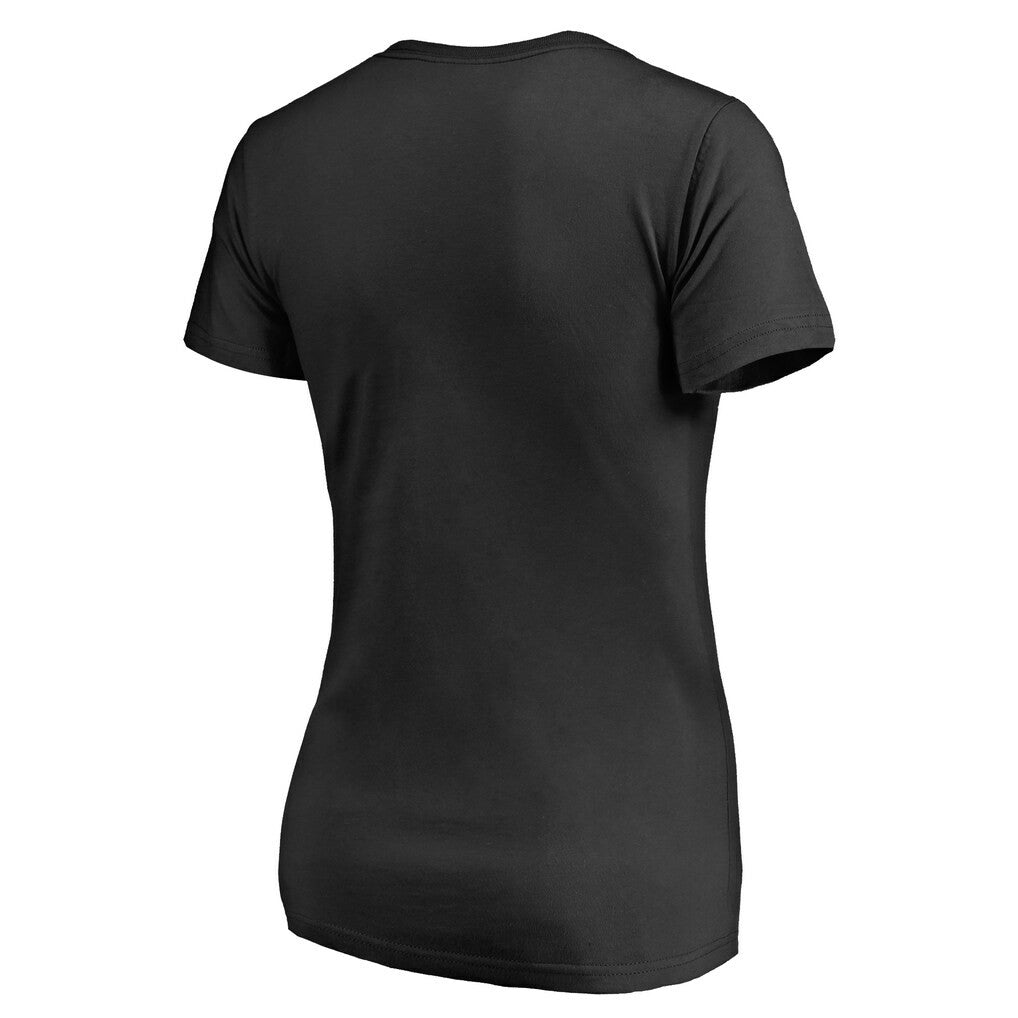 New Orleans Saints Women's Victory Script V-Neck T-Shirt -Black for sale