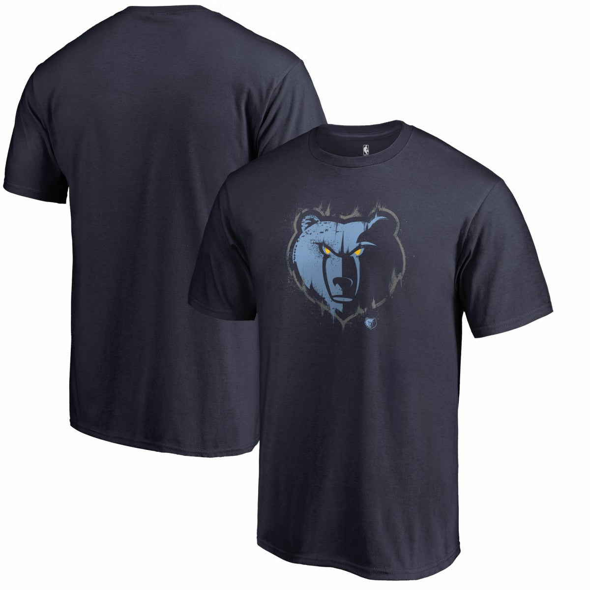 Memphis Grizzlies Splatter Logo T-Shirt - Navy shop
