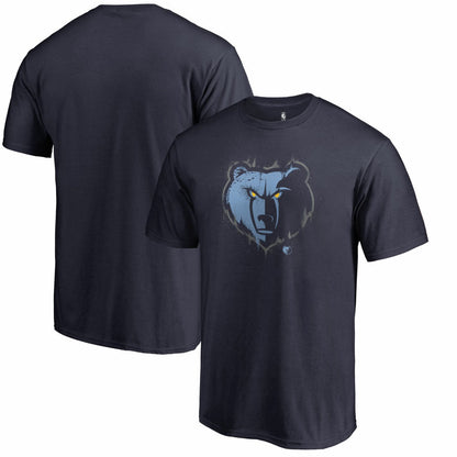 Memphis Grizzlies Splatter Logo T-Shirt - Navy shop