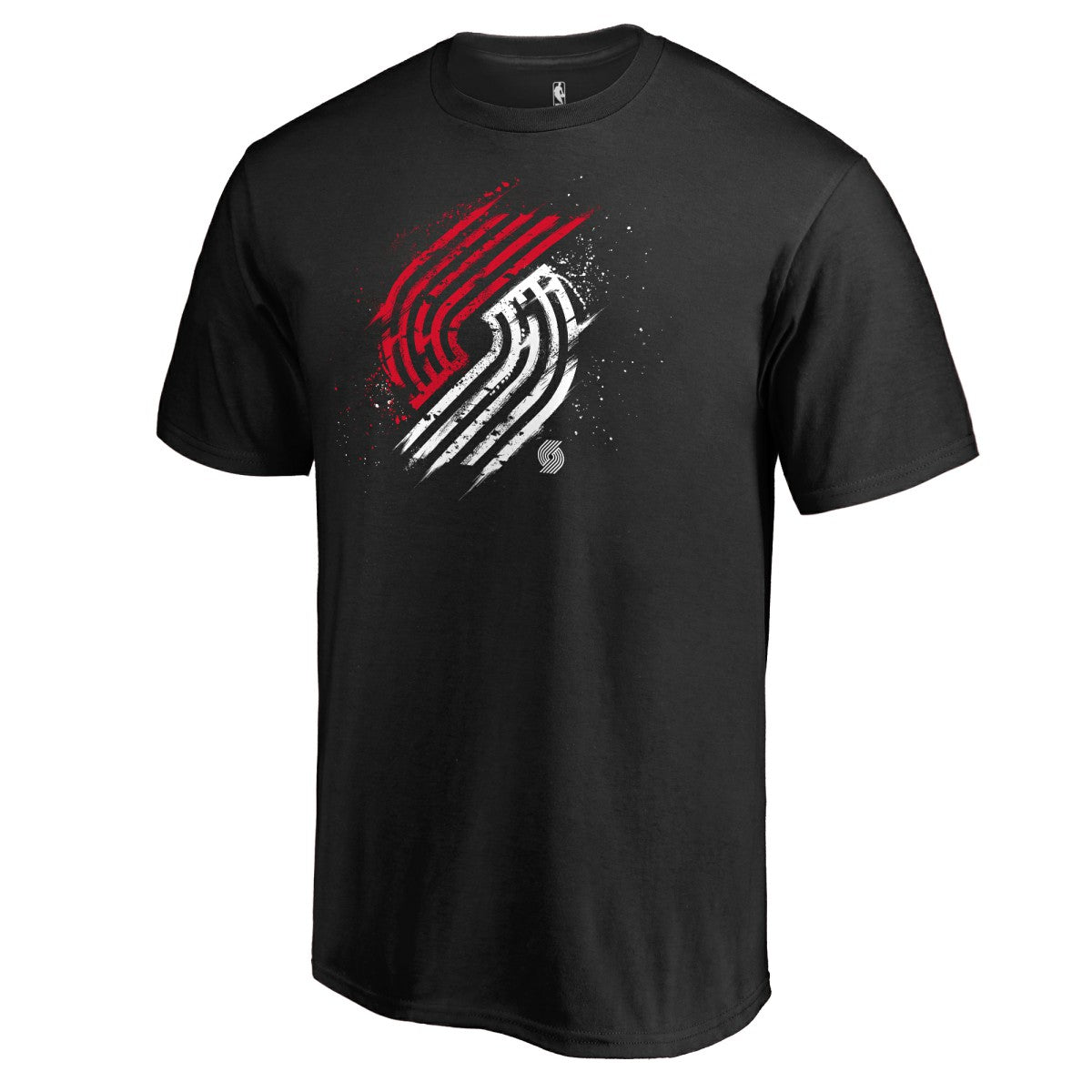 Portland Trail Blazers Splatter Logo T-Shirt - Black outlet