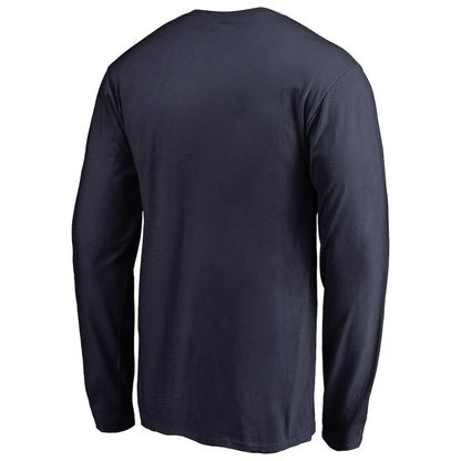 Denver Nuggets Splatter Logo Long Sleeve T-Shirt sale - Navy sale