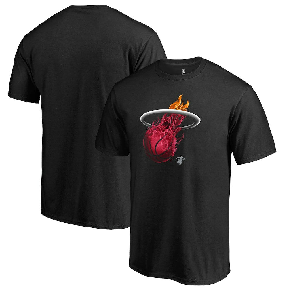 Miami Heat Midnight Mascot 2 T-Shirt - Black | Fanatics for sale
