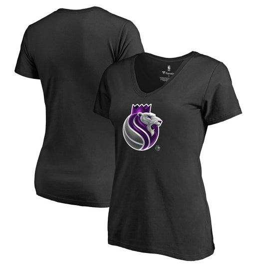 Sacramento Kings Women's Midnight Mascot V-Neck T-Shirt - Black cheap